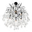 CWI Lighting Anita 6 Light Down Chandelier, Black