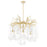 CWI Lighting Anita 6 Light Down Chandelier, Gold Leaf - 1094P26-6-620