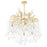 CWI Lighting Anita 6 Light Down Chandelier, Gold Leaf