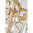 CWI Lighting Anita 43" 12 Light Down Chandelier, Gold Leaf