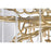 CWI Lighting Anita 43" 12 Light Down Chandelier, Gold Leaf