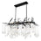 CWI Lighting Anita 10 Light Down Chandelier, Black - 1094P47-10-101