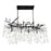 CWI Lighting Anita 10 Light Down Chandelier, Black