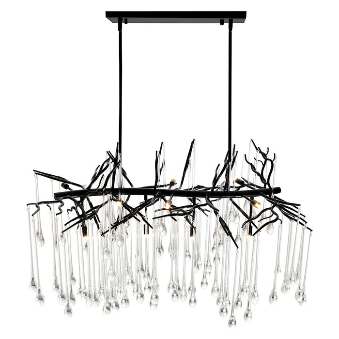 CWI Lighting Anita 10 Light Down Chandelier, Black