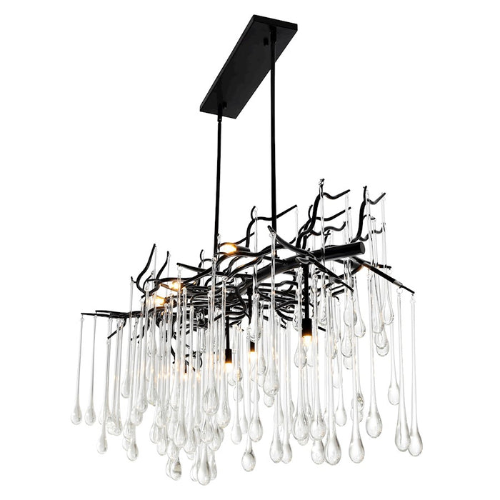 CWI Lighting Anita 10 Light Down Chandelier, Black