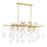 CWI Lighting Anita 10 Light Down Chandelier, Gold Leaf - 1094P47-10-620