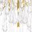 CWI Lighting Anita 10 Light Down Chandelier, Gold Leaf
