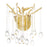 CWI Lighting Anita 2 Light Wall Light, Gold Leaf