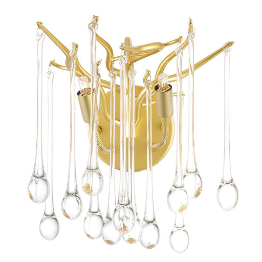 CWI Lighting Anita 2 Light Wall Light, Gold Leaf