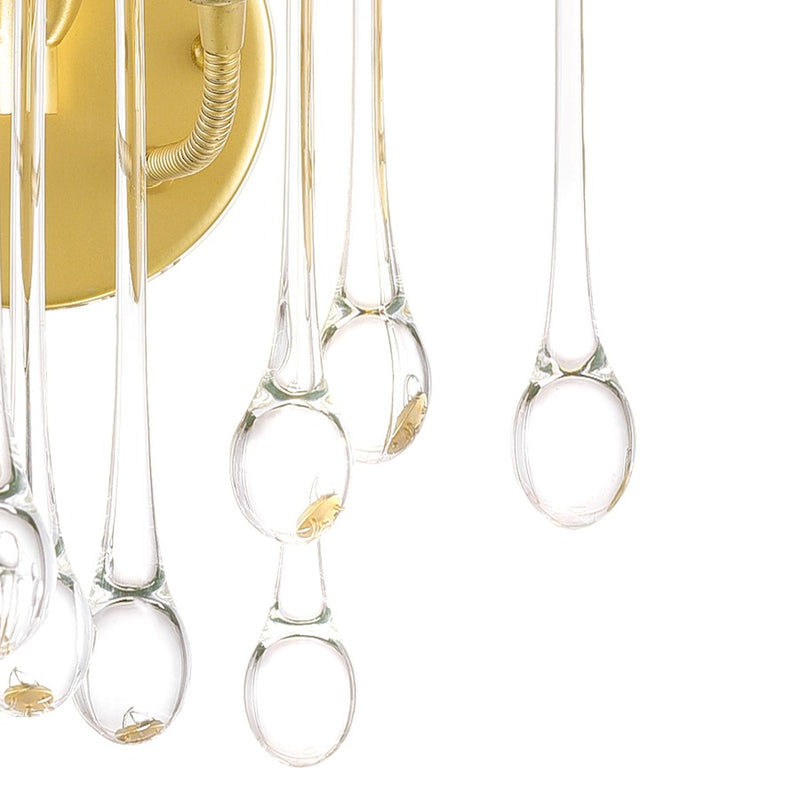 CWI Lighting Anita 2 Light Wall Light, Gold Leaf