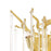 CWI Lighting Anita 2 Light Wall Light, Gold Leaf