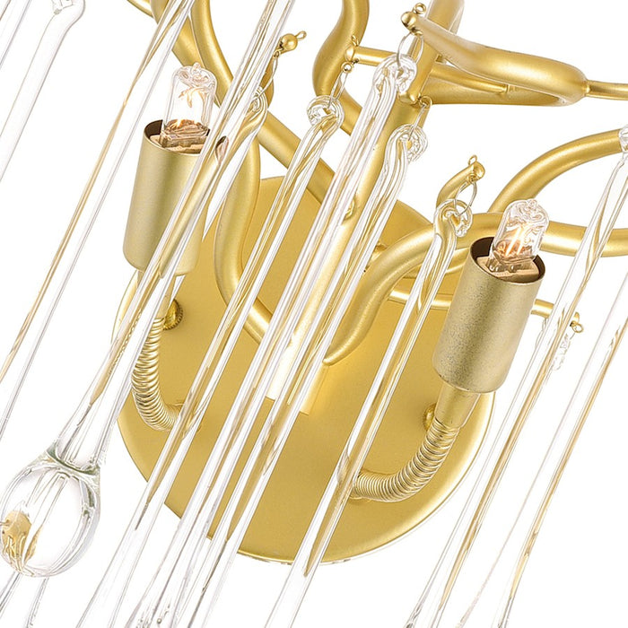 CWI Lighting Anita 2 Light Wall Light, Gold Leaf