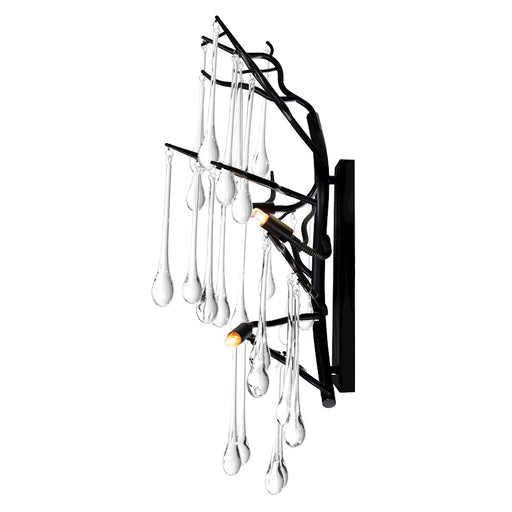 CWI Lighting Anita 3 Light Wall Light, Black