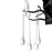 CWI Lighting Anita 3 Light Wall Light, Black