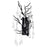 CWI Lighting Anita 3 Light Wall Light, Black
