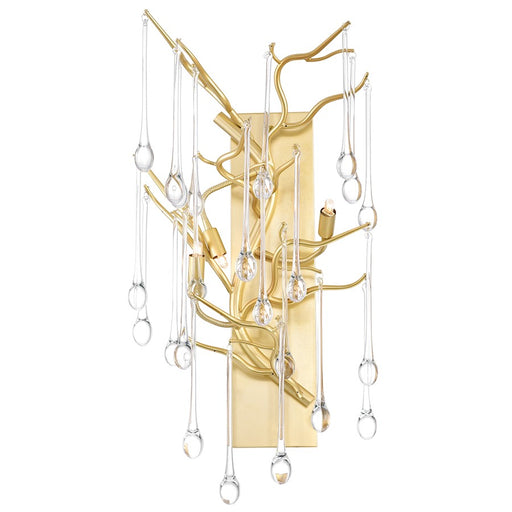 CWI Lighting Anita 3 Light Wall Light, Gold Leaf