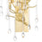 CWI Lighting Anita 3 Light Wall Light, Gold Leaf