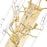 CWI Lighting Anita 3 Light Wall Light, Gold Leaf