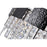 CWI Glacier 10 Light Down Chandelier, Polished Nickel/Black