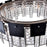CWI Lighting Glacier 24 Light Down Chandelier, Polished Nickel