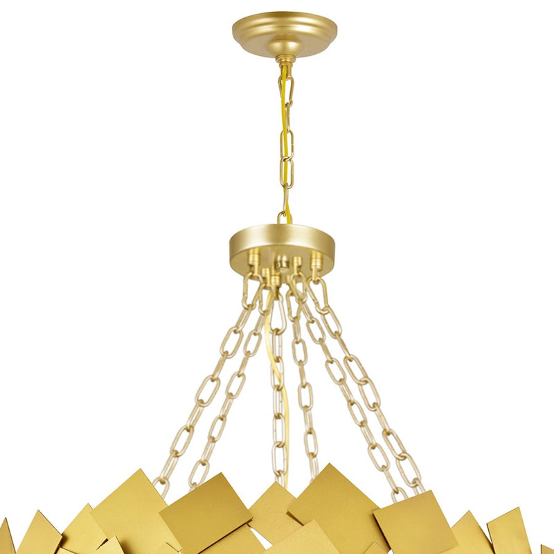 CWI Lighting Panache 10 Light Down Chandelier, Medallion Gold