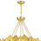 CWI Lighting Panache 10 Light Down Chandelier, Medallion Gold