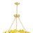 CWI Lighting Panache 8 Light Down Chandelier, Medallion Gold