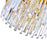 CWI Lighting Panache 8 Light Down Chandelier, Medallion Gold
