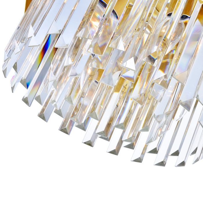 CWI Lighting Panache 8 Light Down Chandelier, Medallion Gold