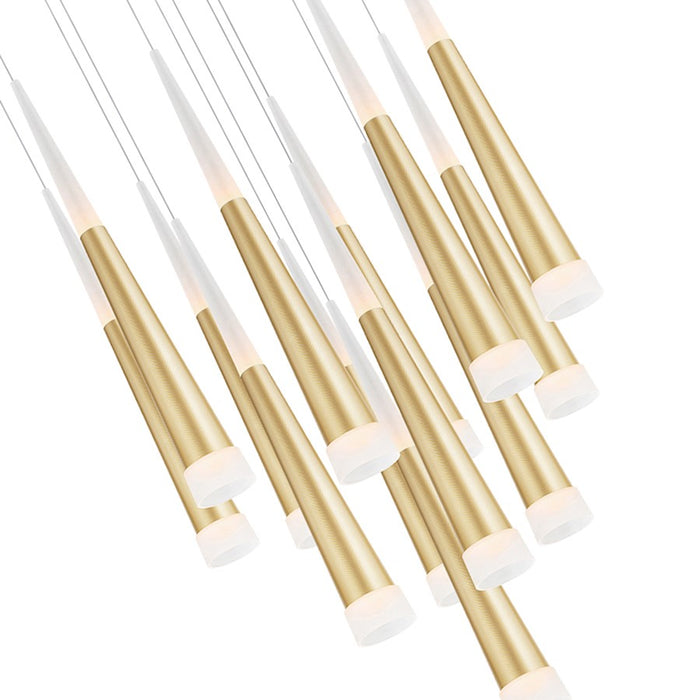 CWI Lighting Andes 20" Multi Pendant, Satin Gold