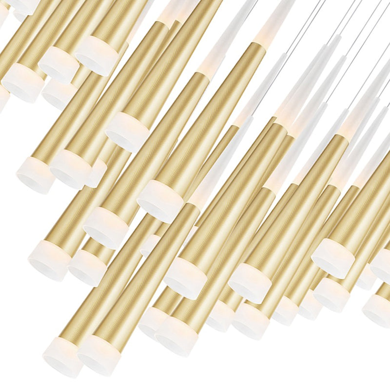 CWI Lighting Andes 38" Multi Pendant, Satin Gold