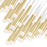 CWI Lighting Andes 38" Multi Pendant, Satin Gold
