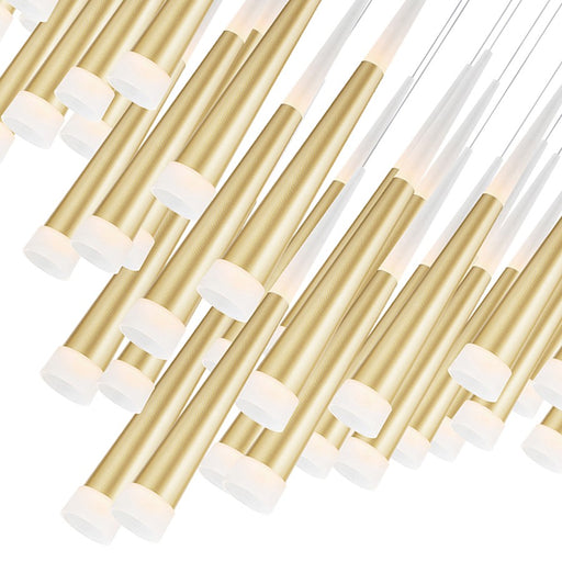 CWI Lighting Andes 38" Multi Pendant, Satin Gold