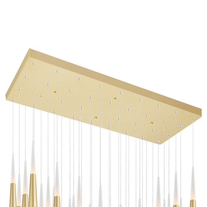 CWI Lighting Andes 38" Multi Pendant, Satin Gold