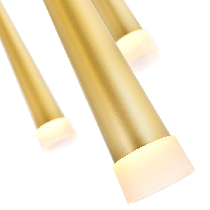 CWI Lighting Andes 40" Multi Pendant, Satin Gold