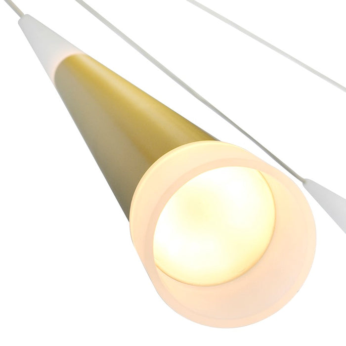 CWI Lighting Andes 40" Multi Pendant, Satin Gold