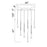CWI Lighting Andes 40" Multi Pendant, Satin Gold