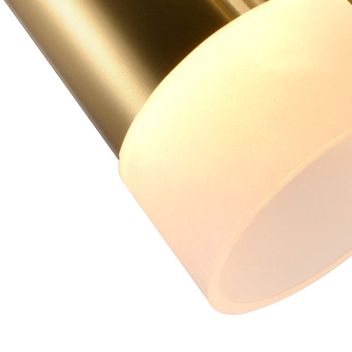 CWI Lighting Andes Down Mini Pendant, Satin Gold