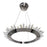 CWI Lighting Arctic Queen 24" Up Chandelier, Polished Nickel