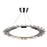 CWI Lighting Arctic Queen 32" Up Chandelier, Polished Nickel