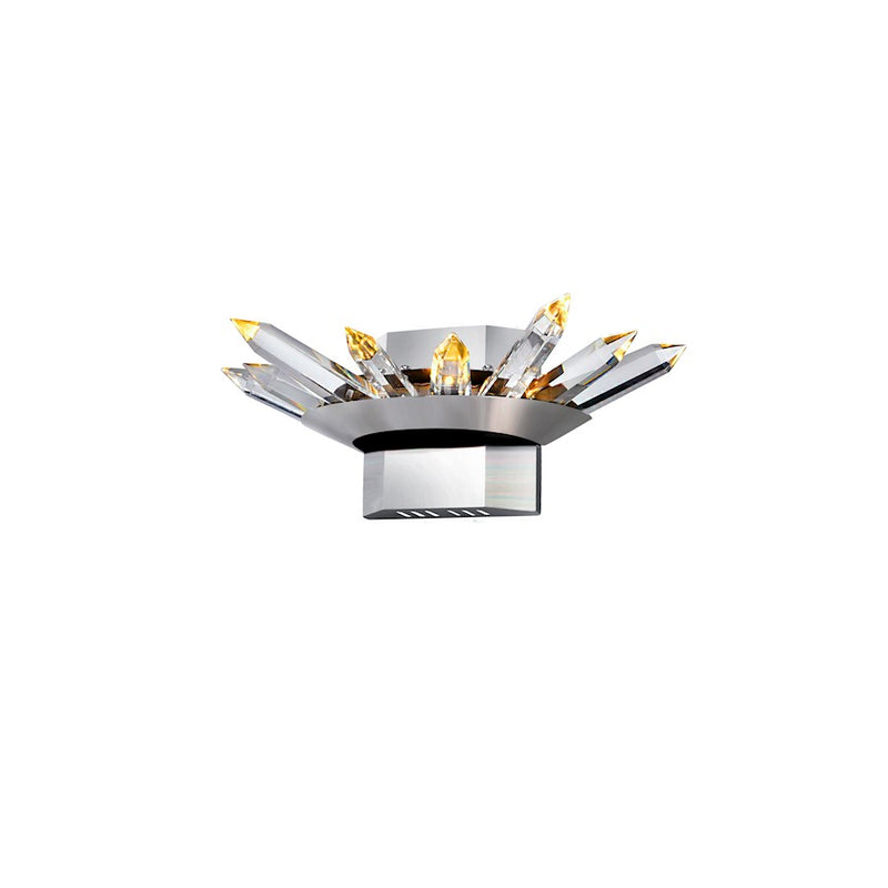 CWI Lighting Arctic Queen Wall Light, Polished Nickel