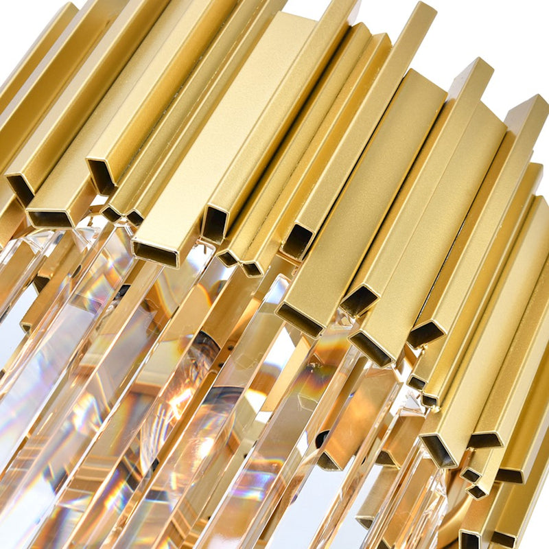 CWI Lighting Deco 4 Light Down Mini Chandelier, Medallion Gold