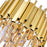 CWI Lighting Deco 4 Light Down Mini Chandelier, Medallion Gold