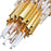 CWI Lighting Deco 4 Light Down Mini Chandelier, Medallion Gold