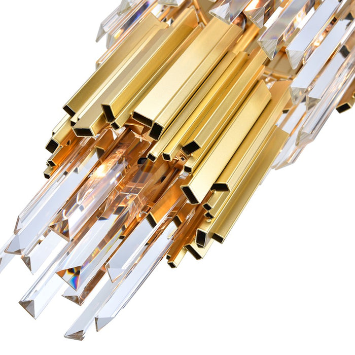 CWI Lighting Deco 4 Light Down Mini Chandelier, Medallion Gold