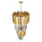 CWI Lighting Deco 4 Light Down Mini Chandelier, Medallion Gold