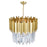 CWI Lighting Deco 4 Light Down Chandelier, Medallion Gold