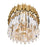 CWI Lighting Deco 4 Light Down Chandelier, Medallion Gold
