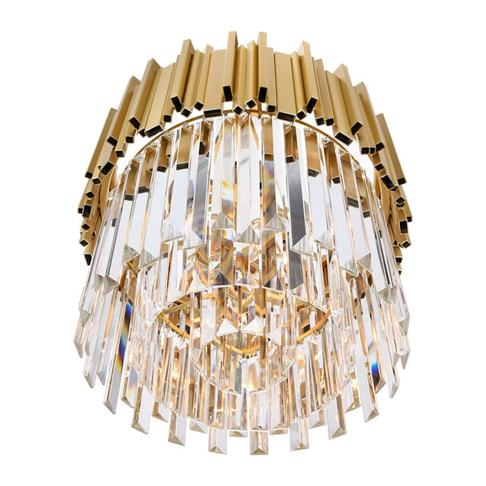 CWI Lighting Deco 4 Light Down Chandelier, Medallion Gold