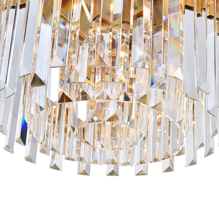 CWI Lighting Deco 4 Light Down Chandelier, Medallion Gold